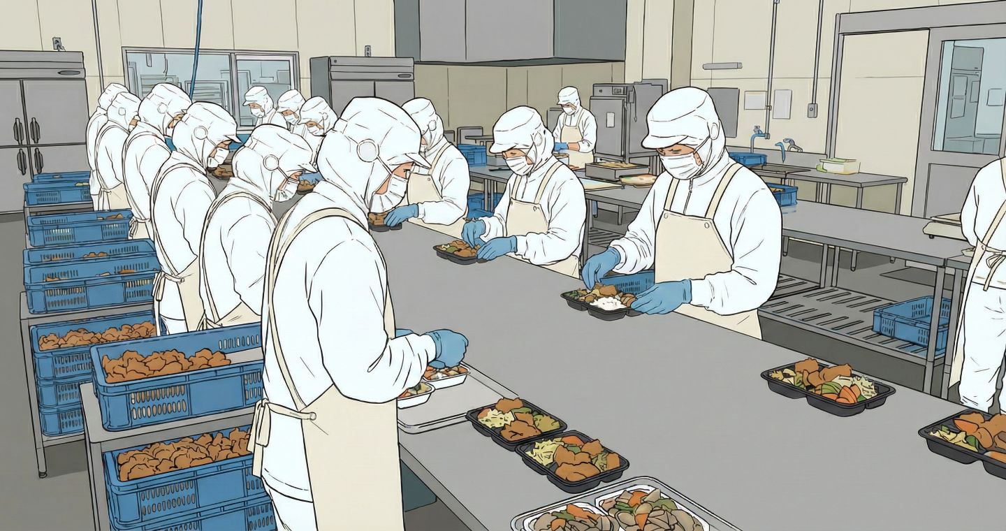 工場内の監視カメラ運用イメージ