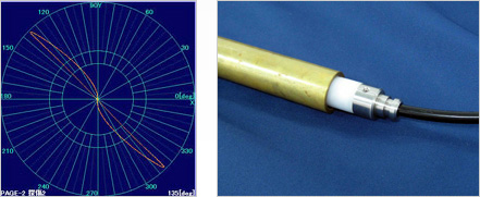 Flaw detection with an inner probe