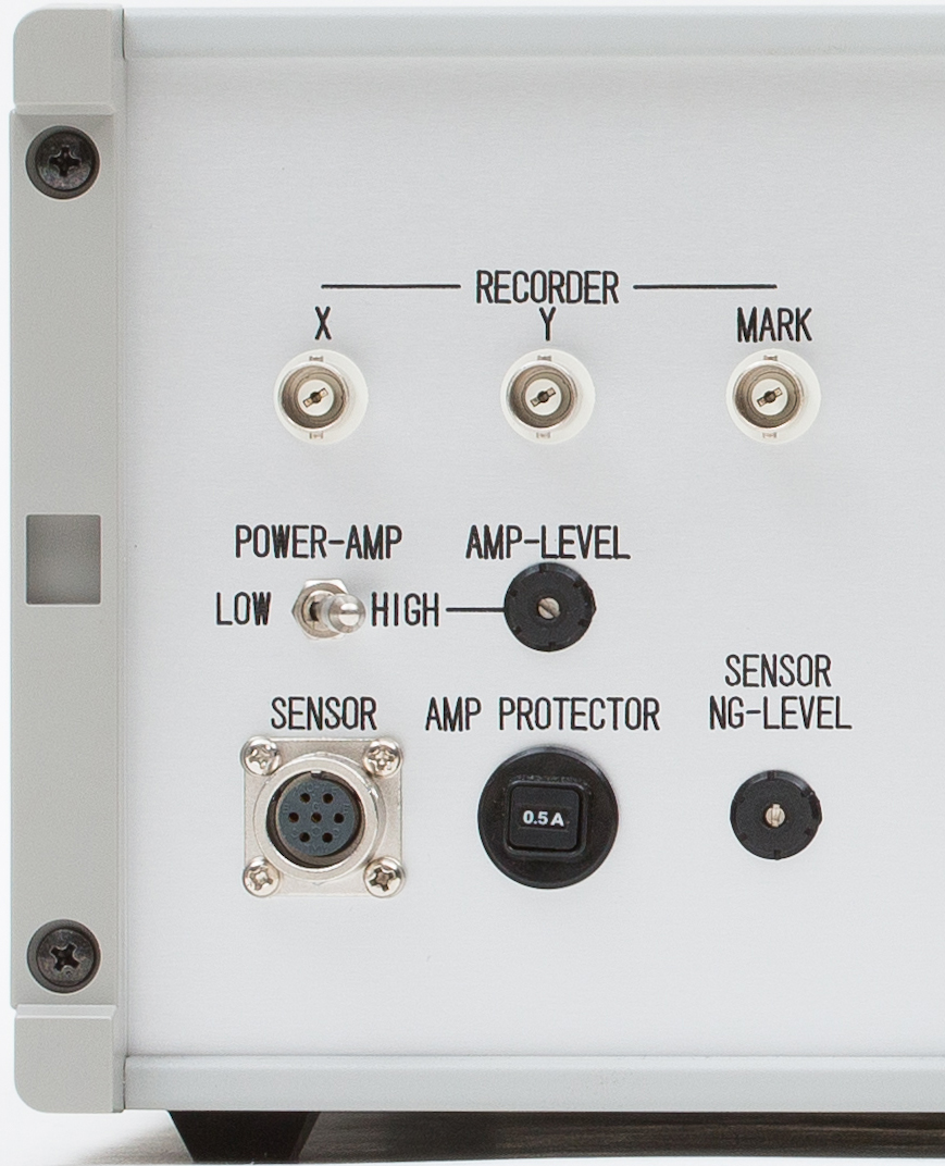 The built-in power amplifier improves inspection accuracy